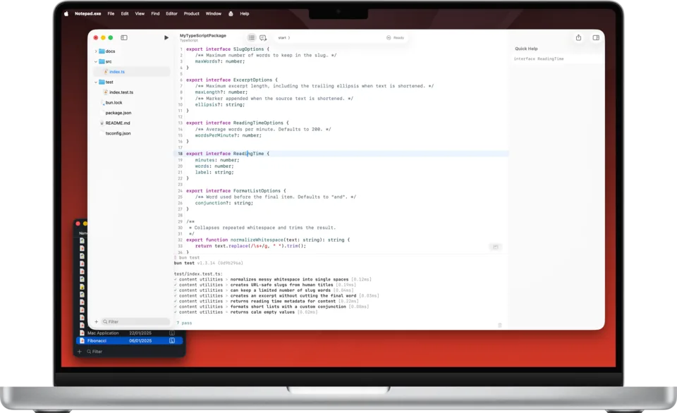 SwiftUI Mac app running from Notepad.exe